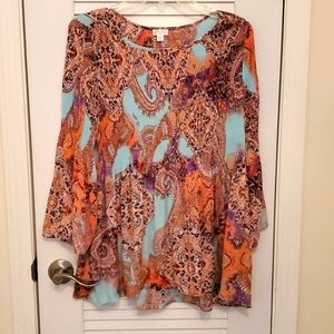 Spense Paisley large handkerchief shirt